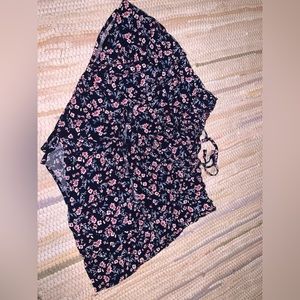 Altar’d State Shorts, Floral, Blue, Size Medium, Tie String